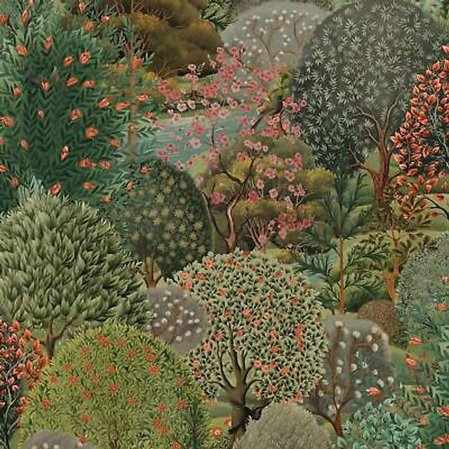 Holden Tree Tapestry Green Wallpaper - Holden Décor - Multi - 0.1 x 53 x 1000cm