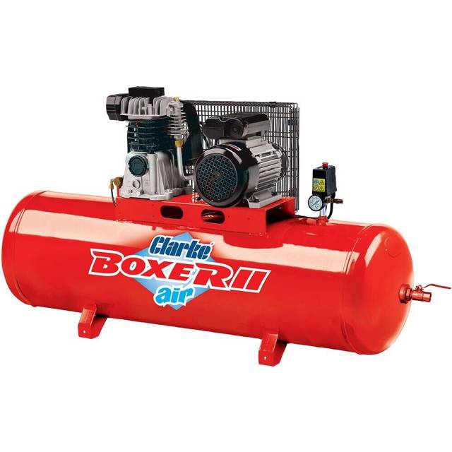 Clarke Clarke Boxer II 14/200 (O/L) 14cfm 200 Litre 3HP Belt Driven Air Compressor (230V)