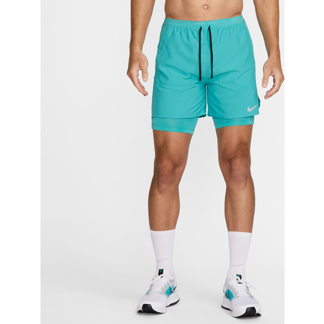 Nike Stride 2in1 5in Running Shorts Men - Turquoise, Size XXL - turquoise
