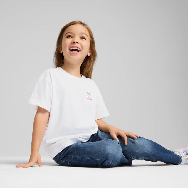 Puma x HELLO KITTY AND FRIENDS Relaxed Graphic Tee Kids, White, Size 4-5Y, Clothing