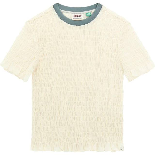 Guess Originals Smocked T-Shirt - White - L