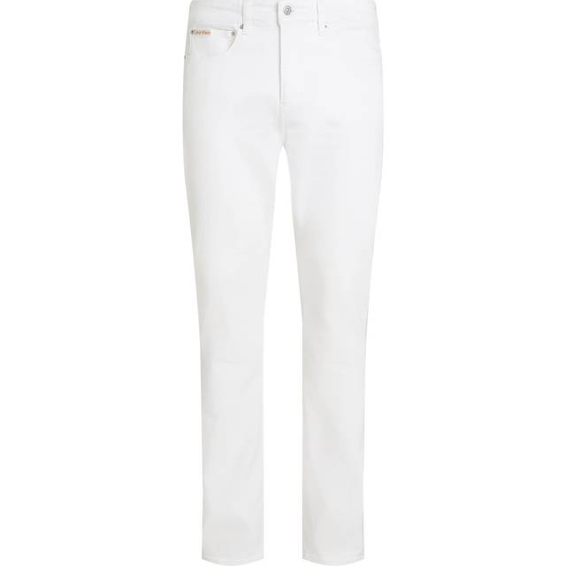 Calvin Klein, Slim-fit Jeans, male, White, W33, White Skinny Jeans
