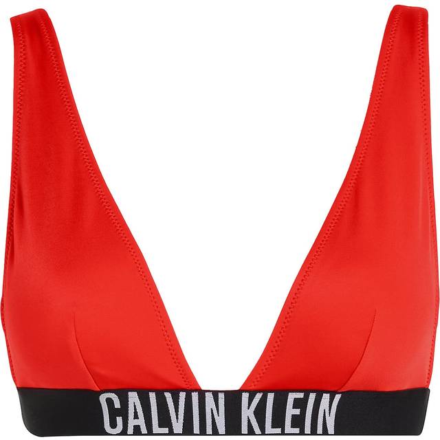Calvin Klein Cutout Detail Bikini Top - Red, Red, Size Xs, Women - XS