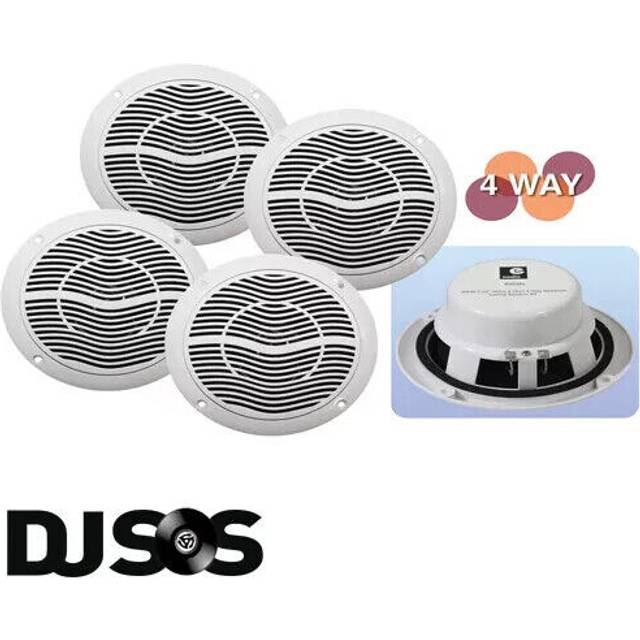 Bluetooth 4.0 stereo audio amp amplifier 4 x 15w rms & 4 x 80w ceiling speakers