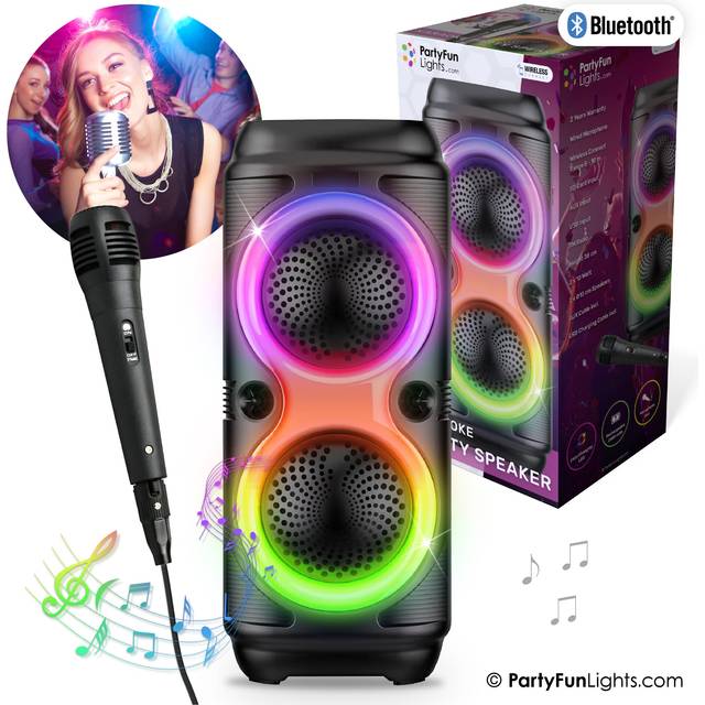 Party Fun Lights - Karaoke Speaker with Microphone - (605608)