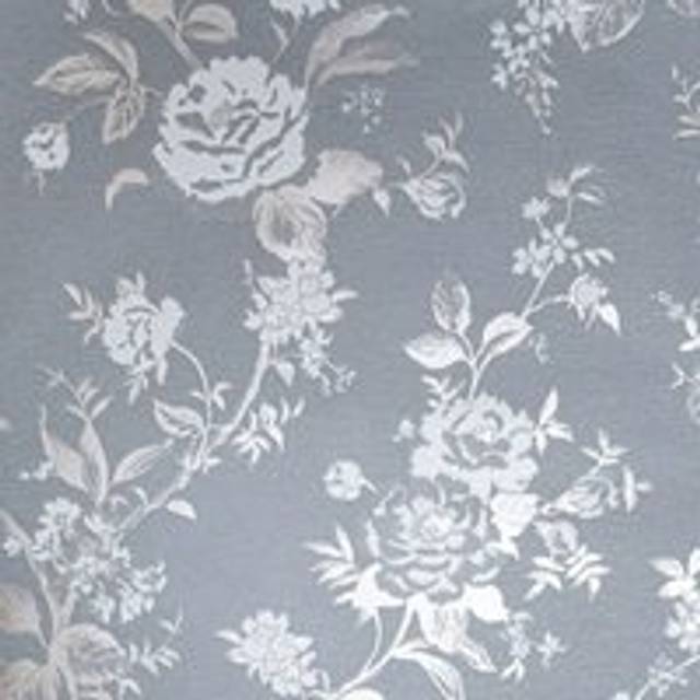 Muriva - Rose Gold Grey Floral Textured Wallpaper Flower Leaf Thick Silver Metallic Vinyl