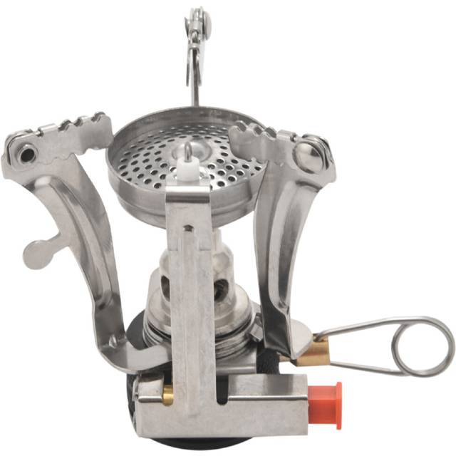 Mini Gas Stove Super Camping Outdoor Cooking Burner Folding with Refill Adapter