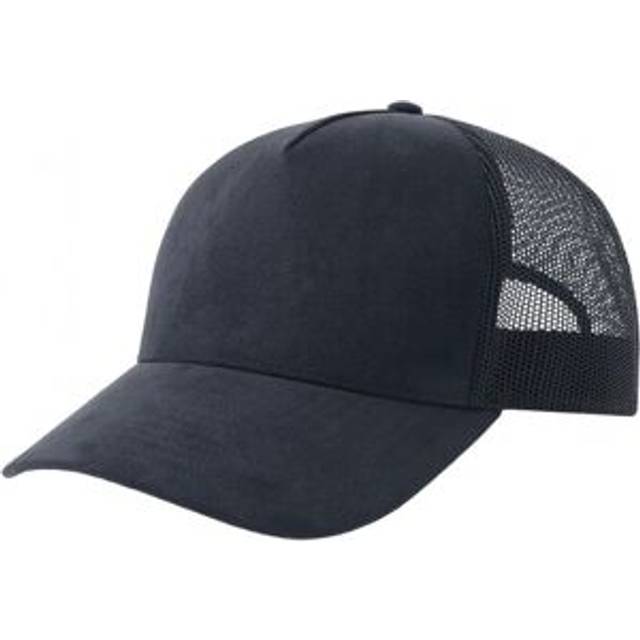 (One Size, Navy) Atlantis Unisex Adult Rapper 5 Panel Suede Sustainable Trucker Cap