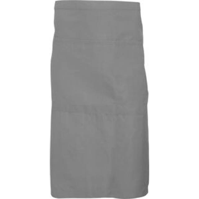 (One Size, Storm Grey) Dennys Adults Unisex Catering Waist Apron With Pocket