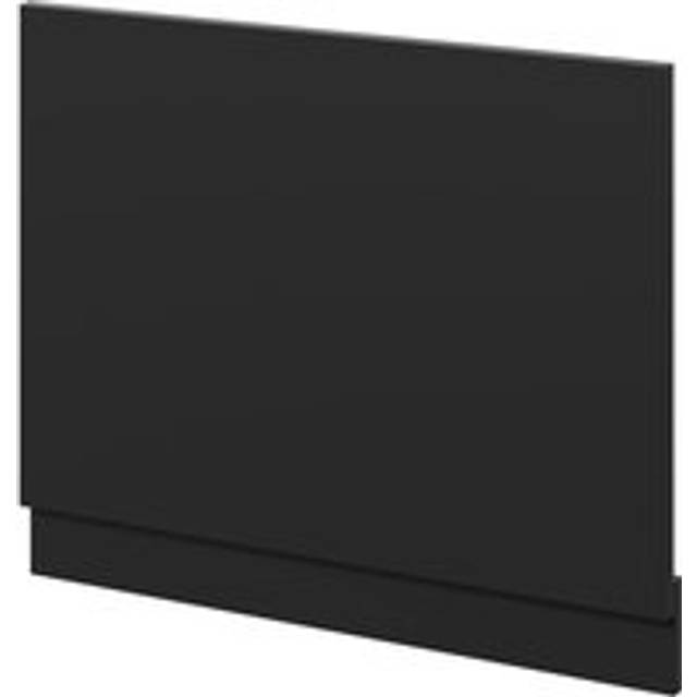 Wholesale Domestic Carlo MDF End Bath Panel with Plinth | Matt Black | 700mm