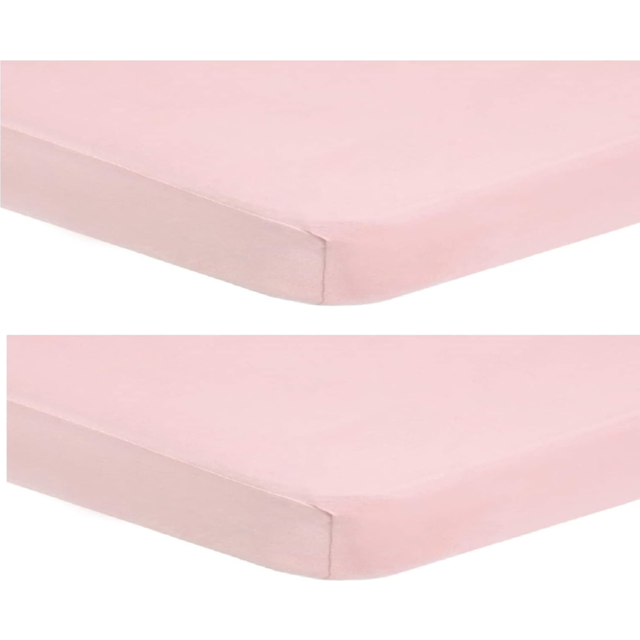Dudu n girlie fitted sheet next to me crib 51 x 85 - nexttome crib sheets 2 pack
