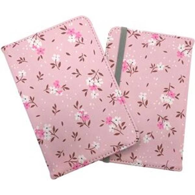 Pretty Pink Flower Pattern Passport Cover - Pink