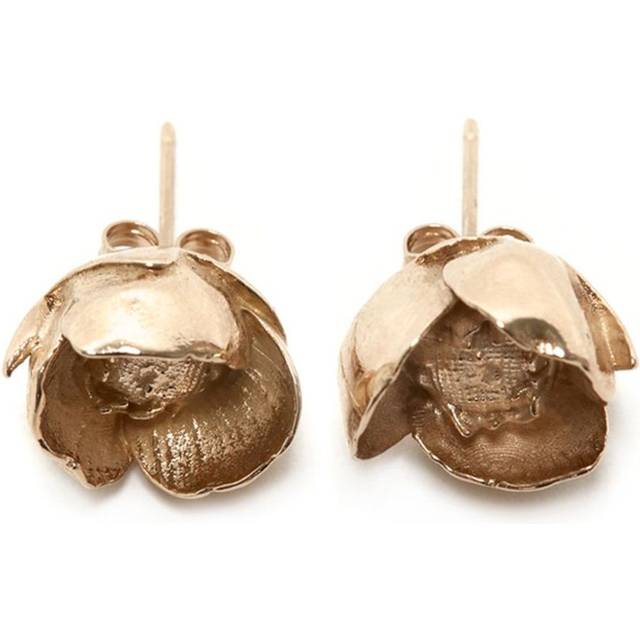 Victoria Beckham - Camellia stud earrings - women - Gold Plated Brass - One Size