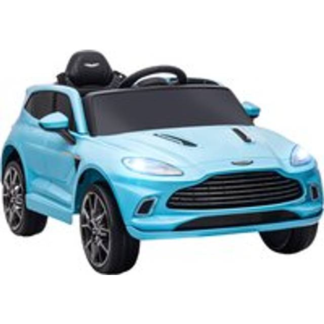 AIYAPLAY Aston Martin DBX Licensed Battery Powered Kids Electric Car, 12V Kids Ride on Car w/ Lights, Music Horn, Blue