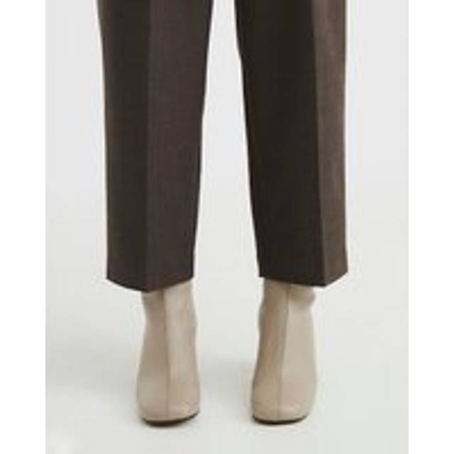 River Island Womens Cream Leather Round Toe Sock Boots - 7