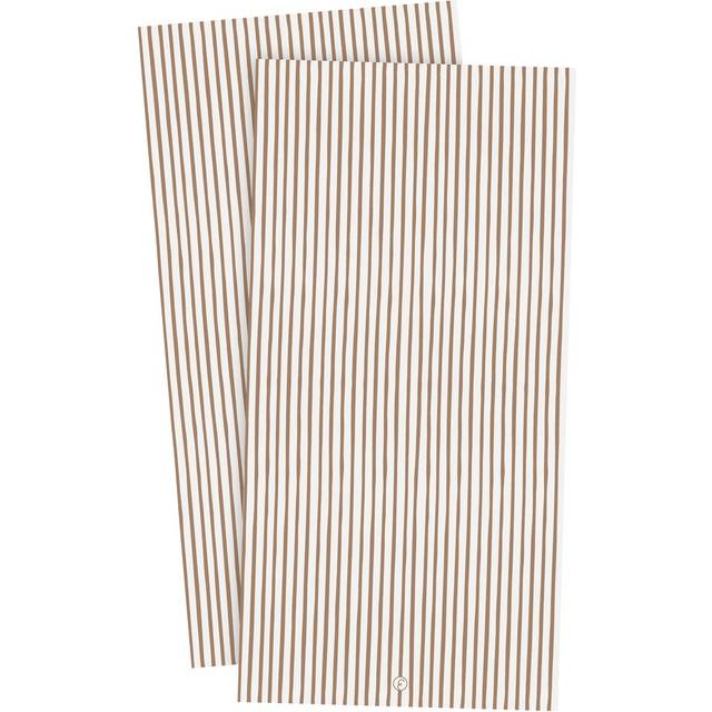 ERNST Ernst napkin striped 10x20 cm 20-pack Kola white