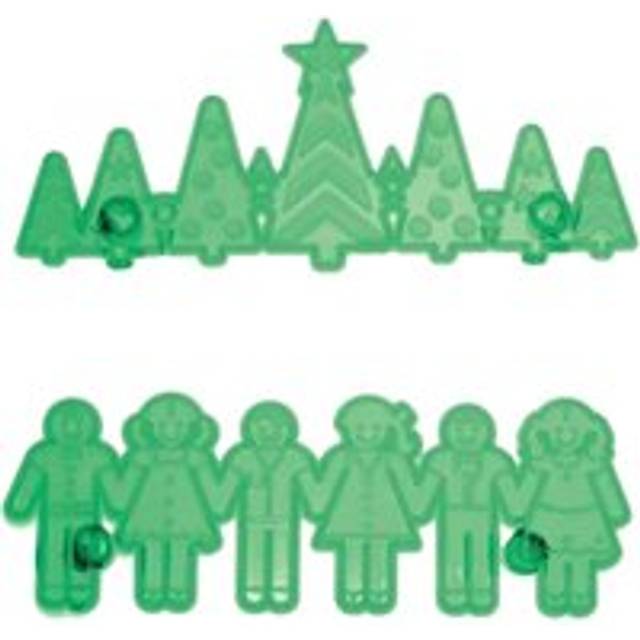 Christmas Tree & Children Border Frieze Fondant Icing Cutter Set