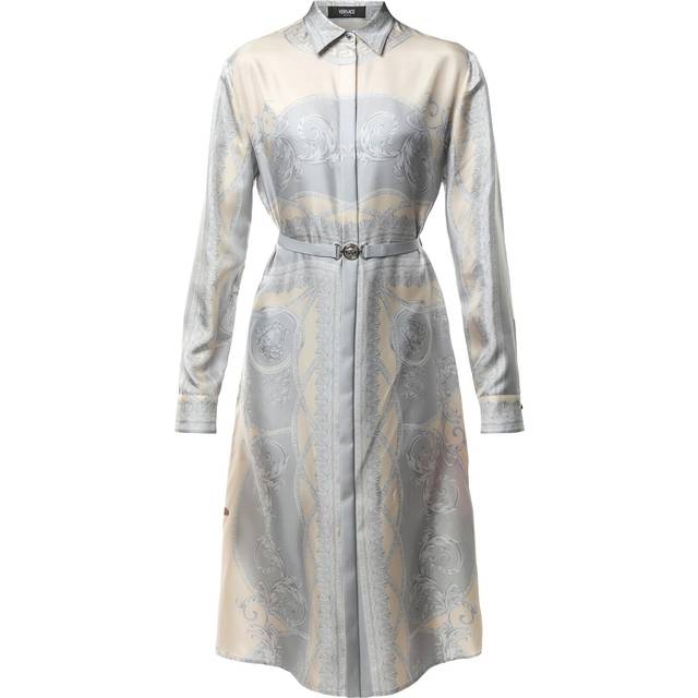 Versace `Coupe Des Dieux Barocco Foulard` Dress - Metallic - IT 40