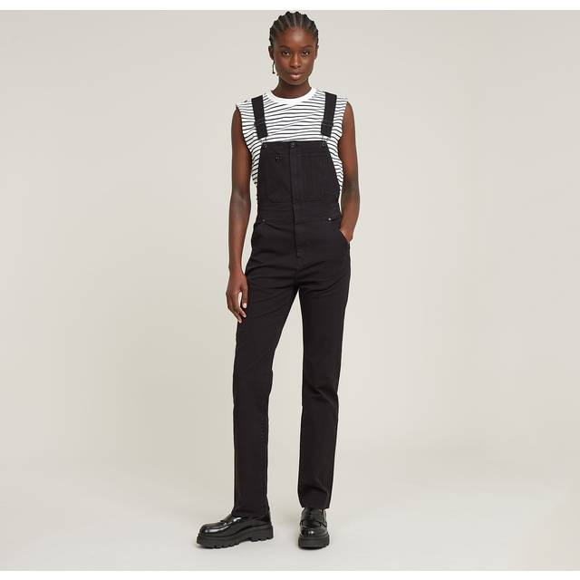 Slim Dungaree - Black - Women