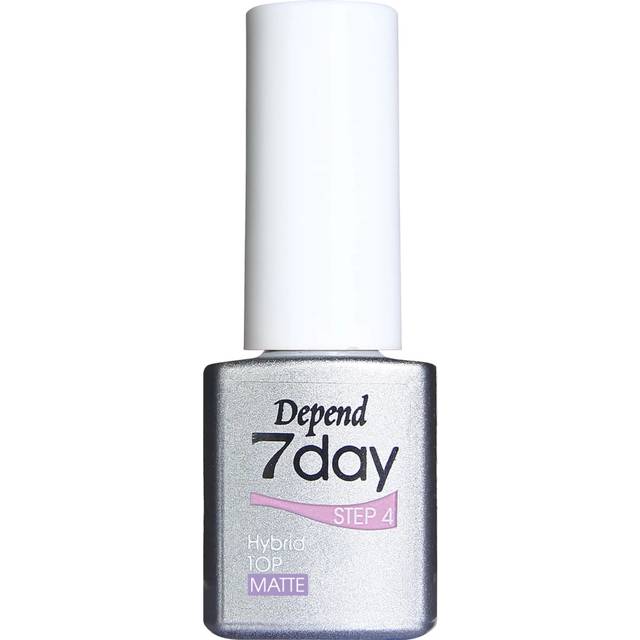 Depend 7Day Hybrid Polish Matt Topplack - Silver 5ml