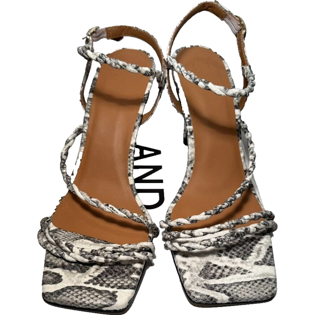 John lewis dressy sandals uk 5 / eu 38 mojito snake ankle strap stiletto heels