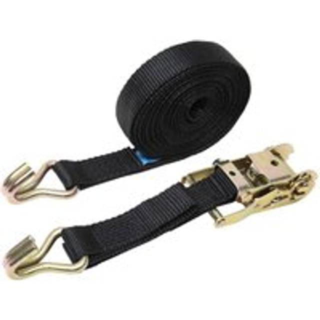 Cyslmuk - Truck Rope Tensioner Bundler Double Hook Polyester Belt Fastener Tie Down Ratchet Tensioner Thickened, 5cm x 6 Meters
