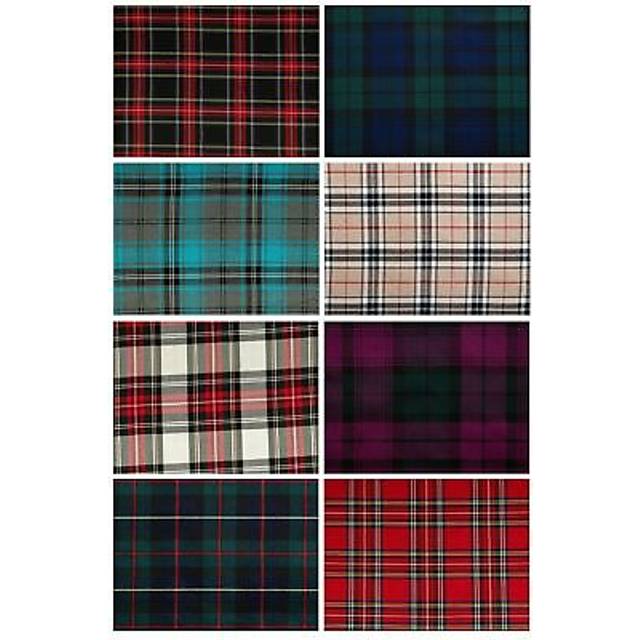 (Clan Mogh) Pack of 4 UK Made Tartan Check Napkins Traditional Serviettes