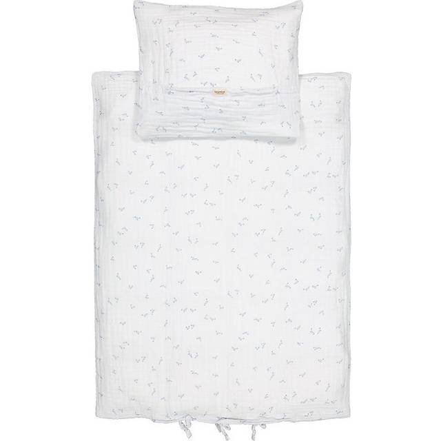 MarMar Copenhagen  - Bed Linen Junior - Bonded Muslin - Sängkläder för barn - 1664 Dolphin - W100 x L140 cm