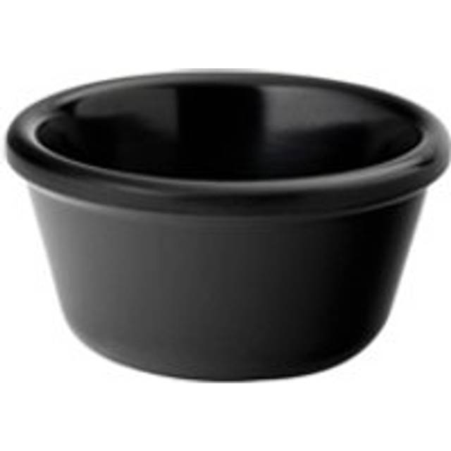 Melamine Black Plain Ramekin 3oz (1 x 48)