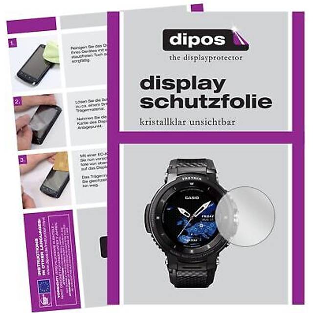 6x screen protector for casio pro trek smart wsd-f30 protection crystal clear