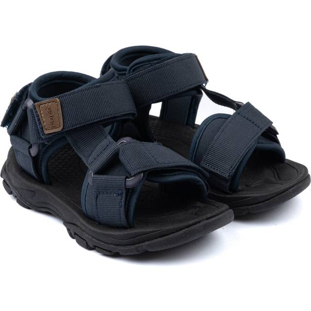 POM POM Trecking Sandal Velcro |Blå |35