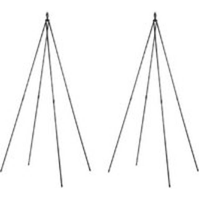Garden Gear Black Metal Tepee Trellis 180cm 2 Pack - 103 x 12 x 6cm