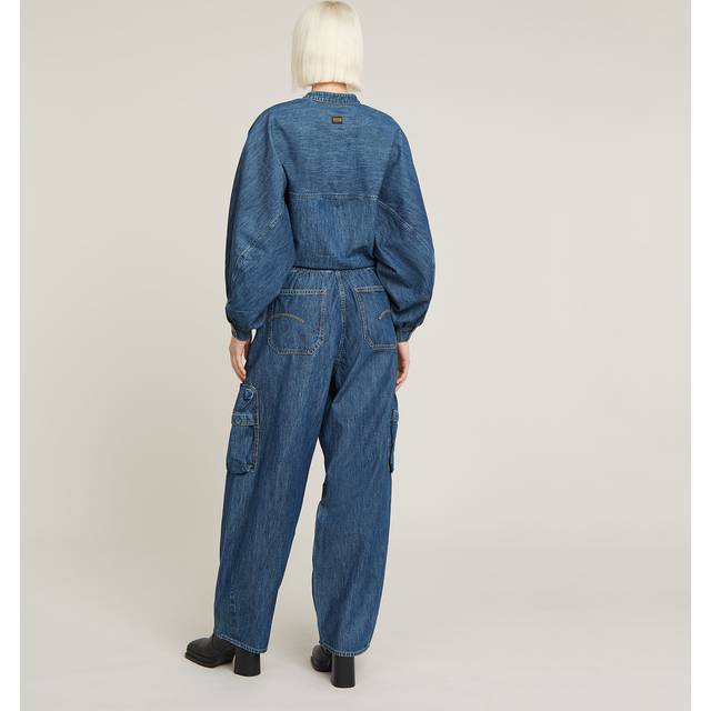 Balloon Jumpsuit - Medium blue - Women