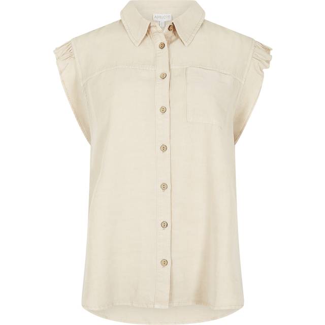 Apricot Women's Stone Ruffled Sleeve Blouse New Look - UK 8