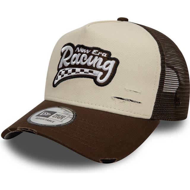 New Era - Beige trucker Keps - Ne Motorsport Light Terracotta/Brown Trucker @ Hatstore