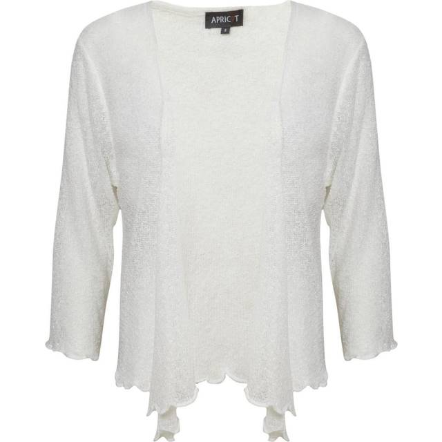 Apricot Women's Cream Frilly Edge Cardigan New Look - S