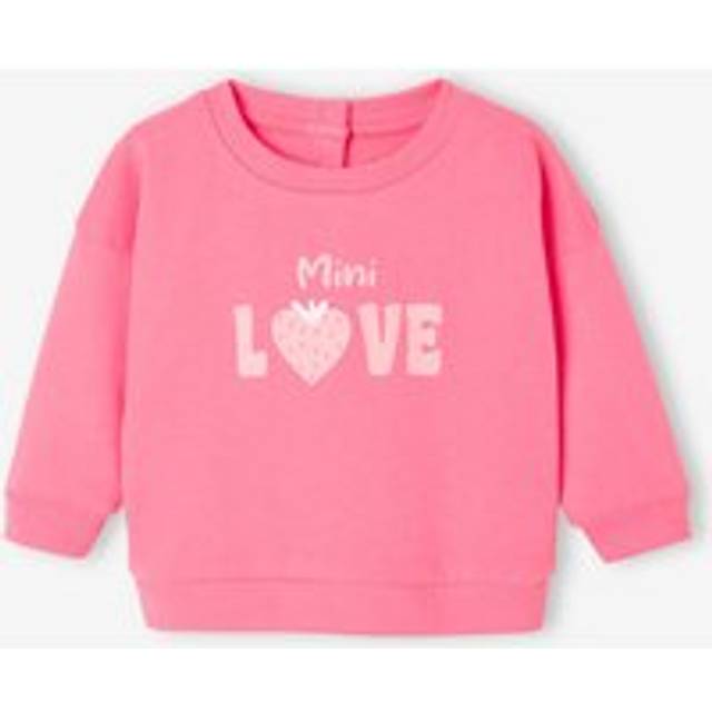 Basics Sweatshirt with Press Studs on the Back for Babies rose