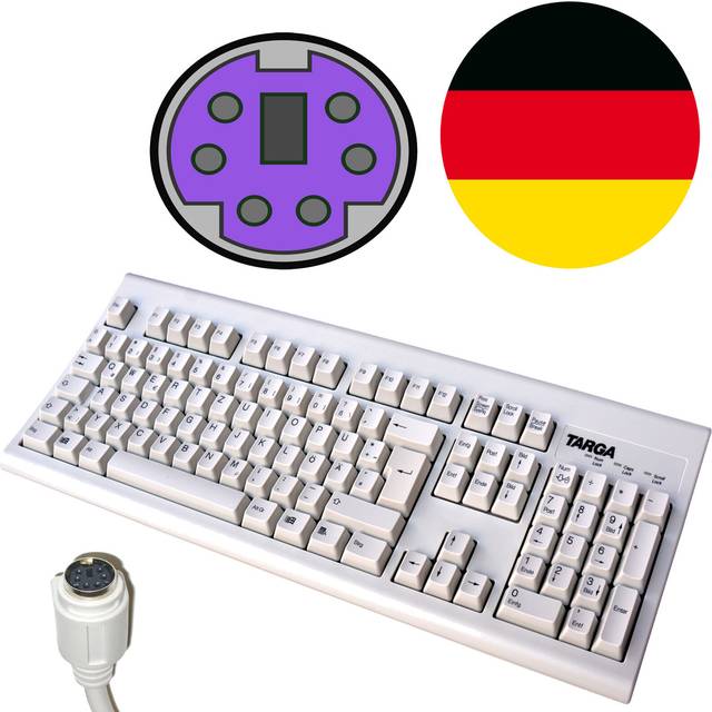 Ps/2 keyboard german for ms-dos windows 95 98 2000 xp 7 10 m301