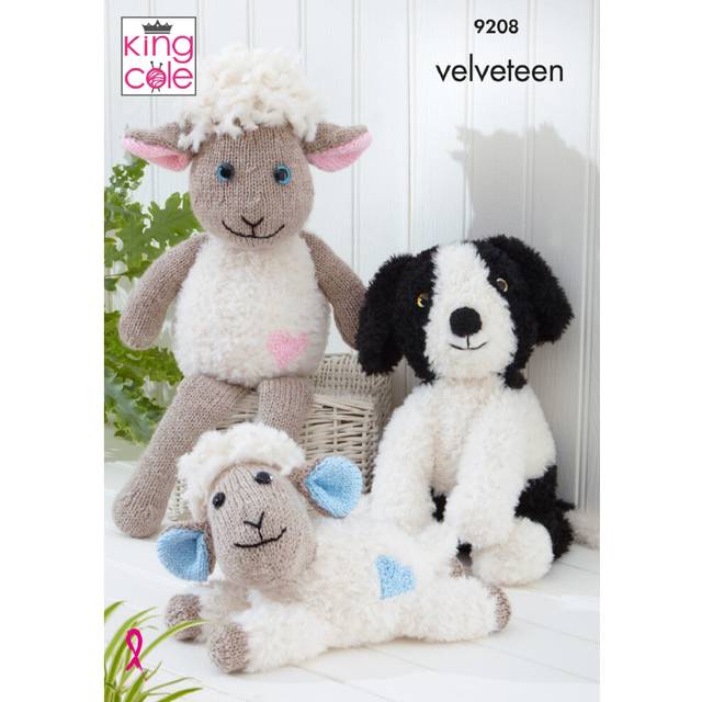 Sheep and Sheep Dog in Various King Cole Yarn (9208)