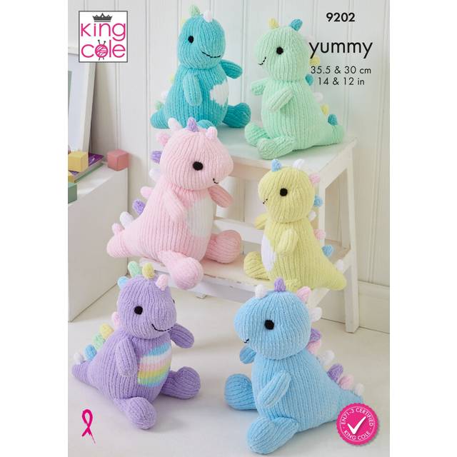 Dinosaurs in King Cole Yummy and Dollymix (9202)