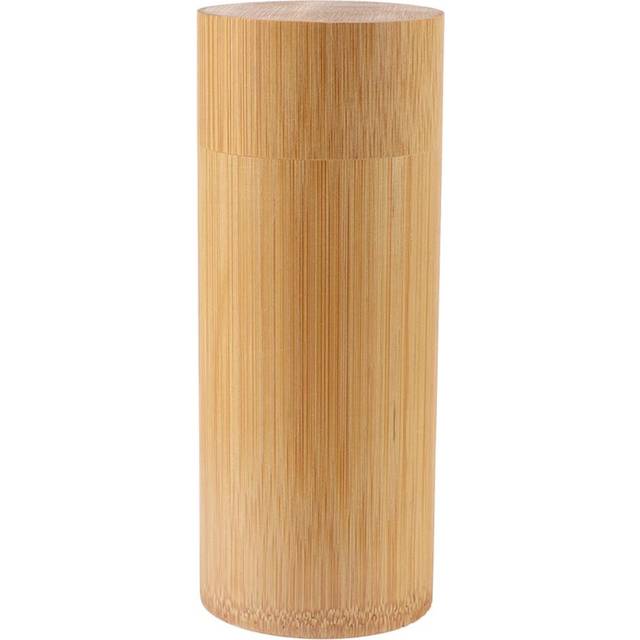 Portable Bamboo Tea Jar Storage Holder Container Box (M)