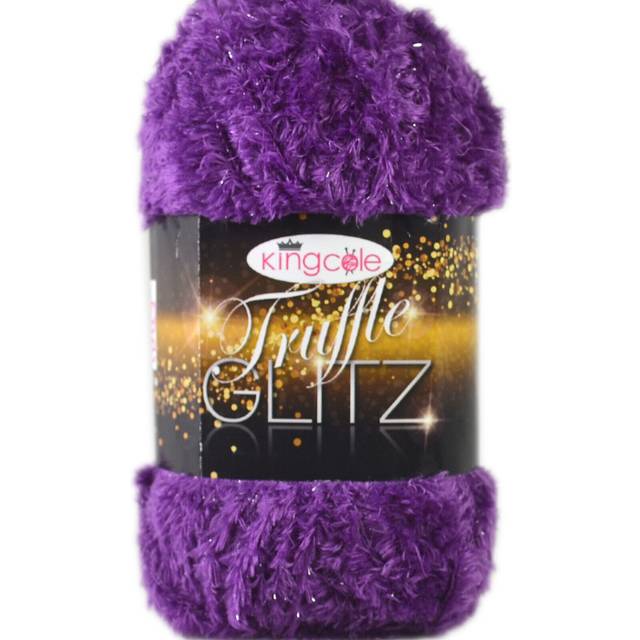 Yarn: Black Glitz DK. 100g balls of King Cole Sparkle Yarn in Jet