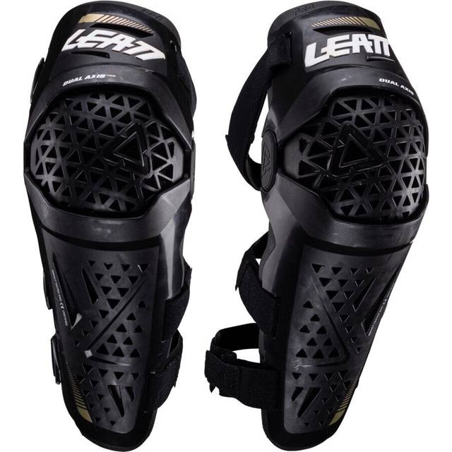 Leatt Dual Axis Pro, knee protectors , color: White/Black , size: XXL