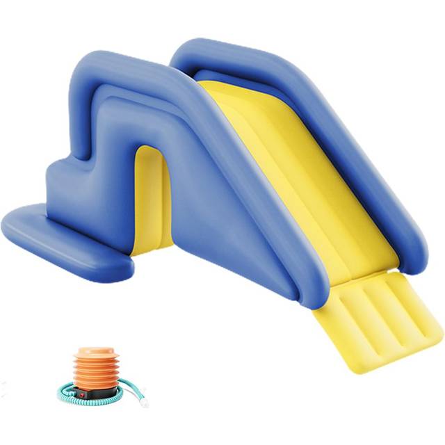Inflatable Water Slide Compact Inflatable Climbing Wall Water Slide Park Outdoor Summer Fun for Kids