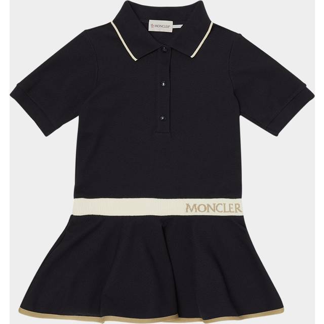 Moncler Enfant Girls Navy Blue & Ivory Polo Dress - 4 year