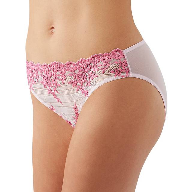 Wacoal Embrace Lace Ballet Slipper Bikini Brief - L, BALLET/ROSE