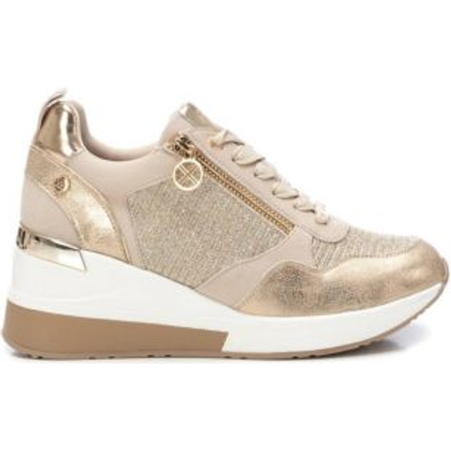 Xti for woman. 14371702-ORO Trainers 143717 gold (39), 5 to 8 cm, Laces, Zip, Casual