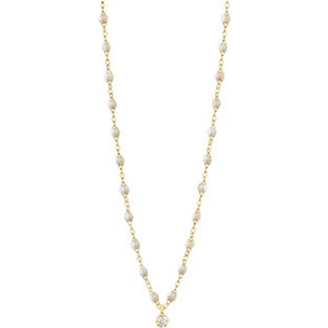 Gigi Supreme Opal Classic 1 Diamond Necklace - Inspired by her father, Gigi founded her eponymous brand, Gigi Clozeau in France. Each design is imagined and created in the family workshop using 18-carat gold, with a range of delicate necklaces and bracelets to choose from. Intricate beading and expertly crafted charms adorn many of the creations, sure to become favourites in your daily edit.