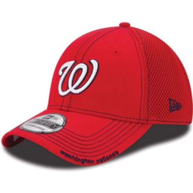 MLB Washington Nationals Neo Fitted Baseball Cap  Scarlet  Medium/Large