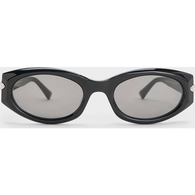 Charles & Keith - Edie Oval Sunglasses - Black - R